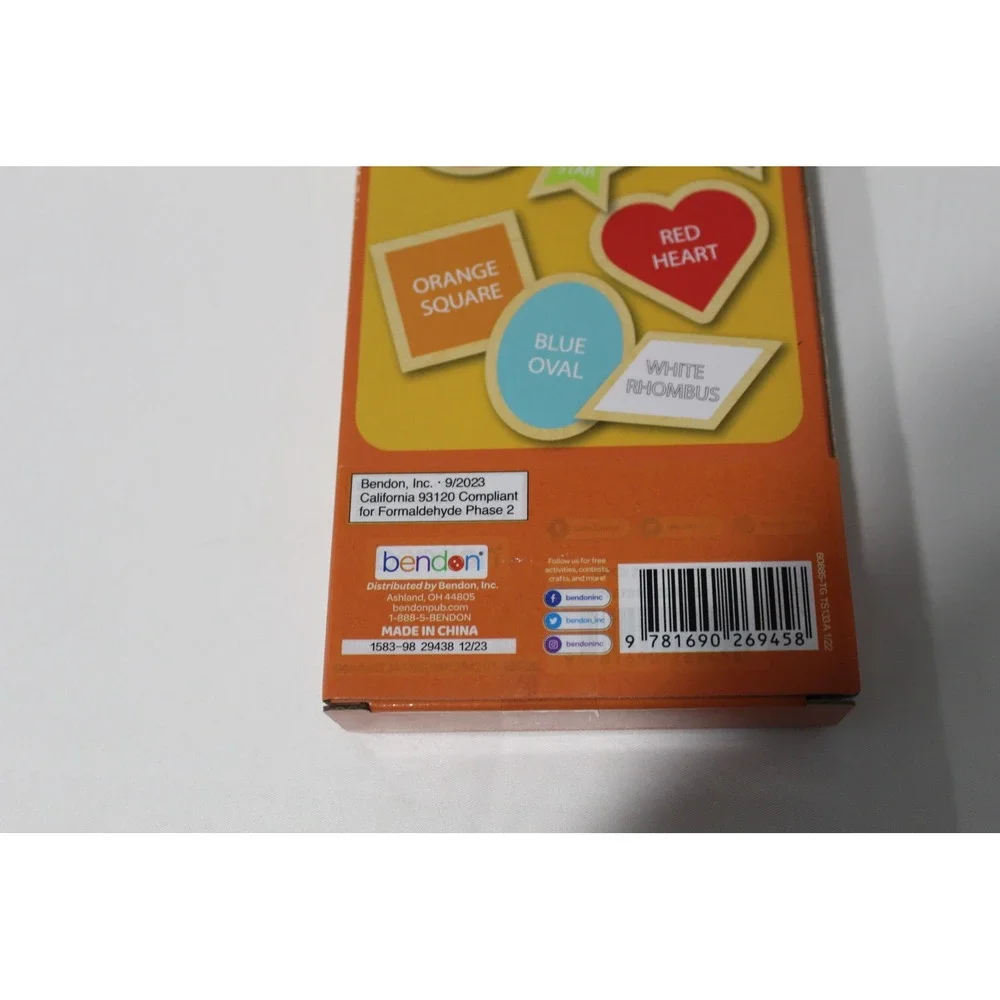 Bendon MagnaFun Wooden Magnetic Shapes 15 Pack Colors and Shapes Educational Toy